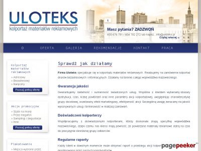 siteItem_details : uloteks.pl - Roznoszenie ulotek Warszawa