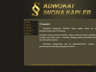 siteItem_details : iwonakapler.pl - Adwokat Katowice