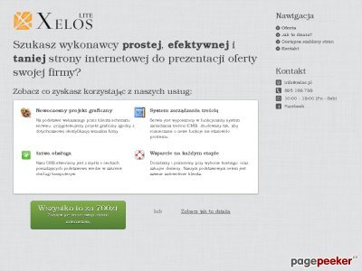 Tanie strony internetowe Xelos