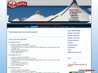 Szczegóły : hale-namioty.com - Wypożyczalnia hal i namiotów